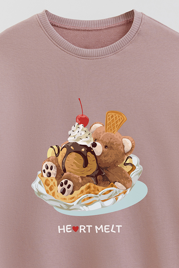 BUZO RUSTICO KIDS TEDDY HEART MELT