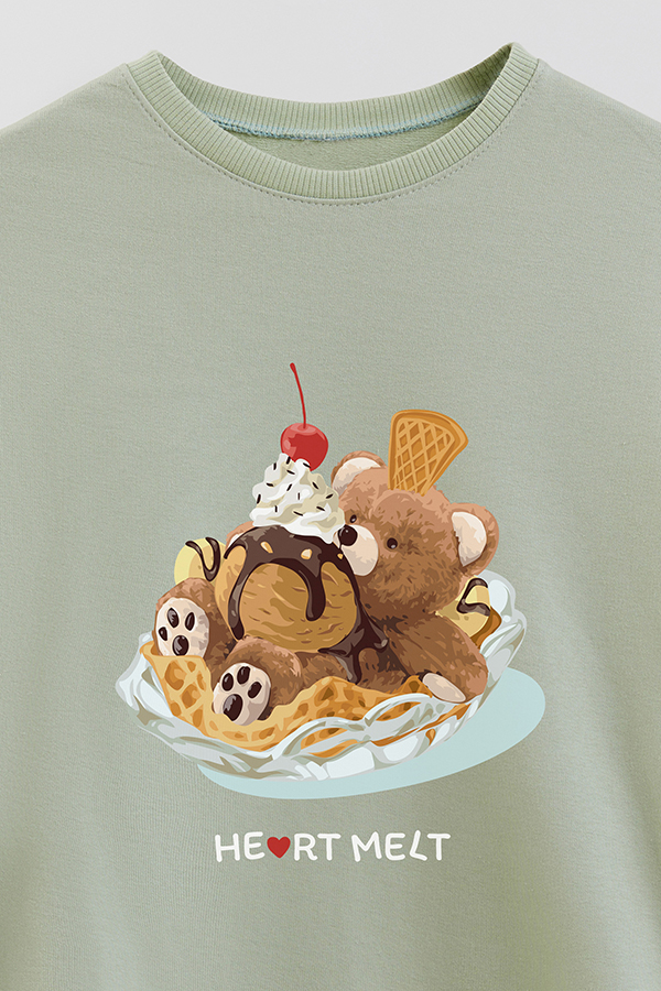 BUZO RUSTICO KIDS TEDDY HEART MELT