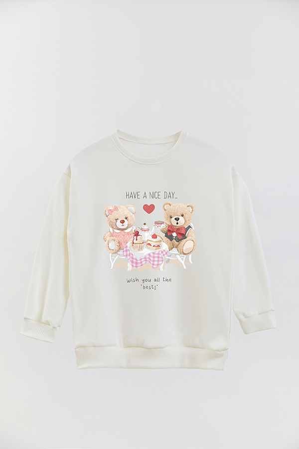 BUZO RUSTICO KIDS TEDDY HAVE A NICE DAY