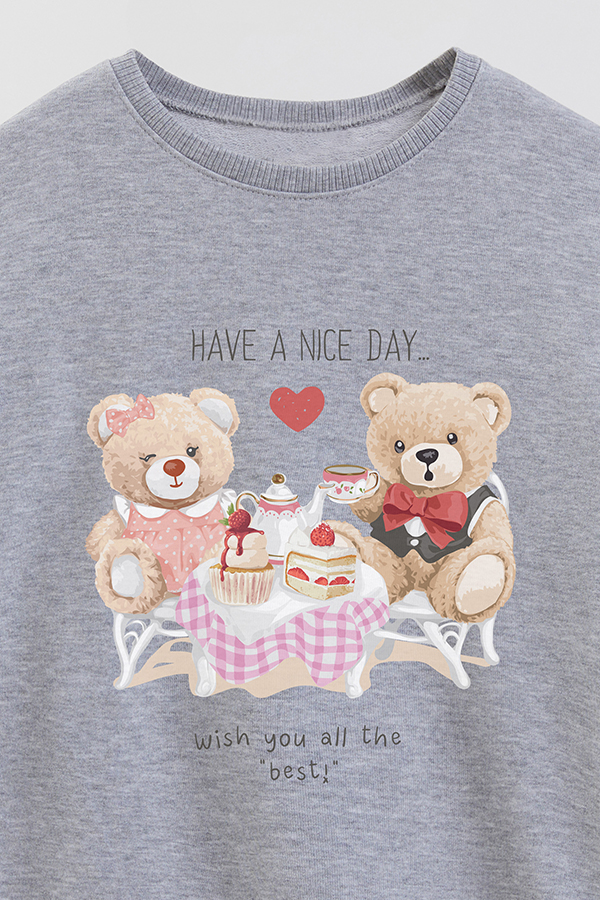 BUZO RUSTICO KIDS TEDDY HAVE A NICE DAY