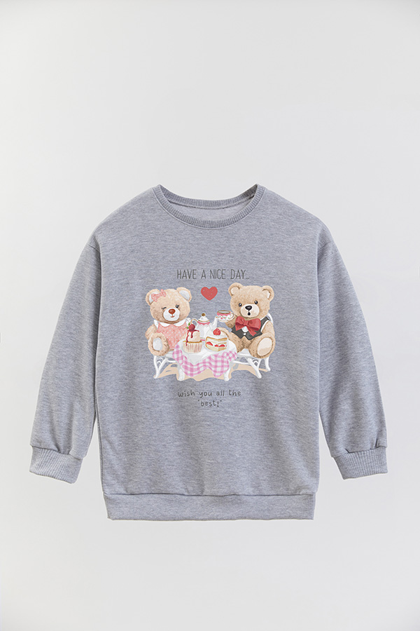BUZO RUSTICO KIDS TEDDY HAVE A NICE DAY