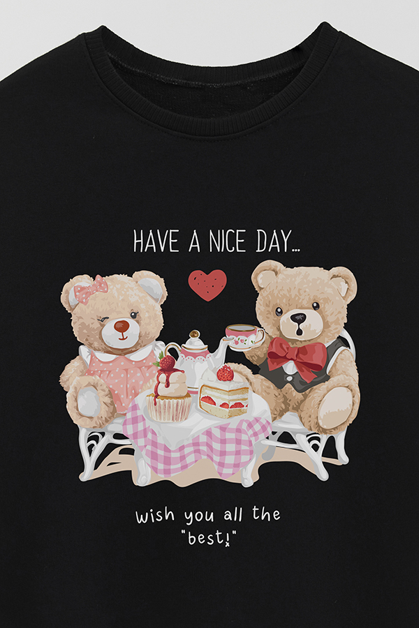 BUZO RUSTICO KIDS TEDDY HAVE A NICE DAY
