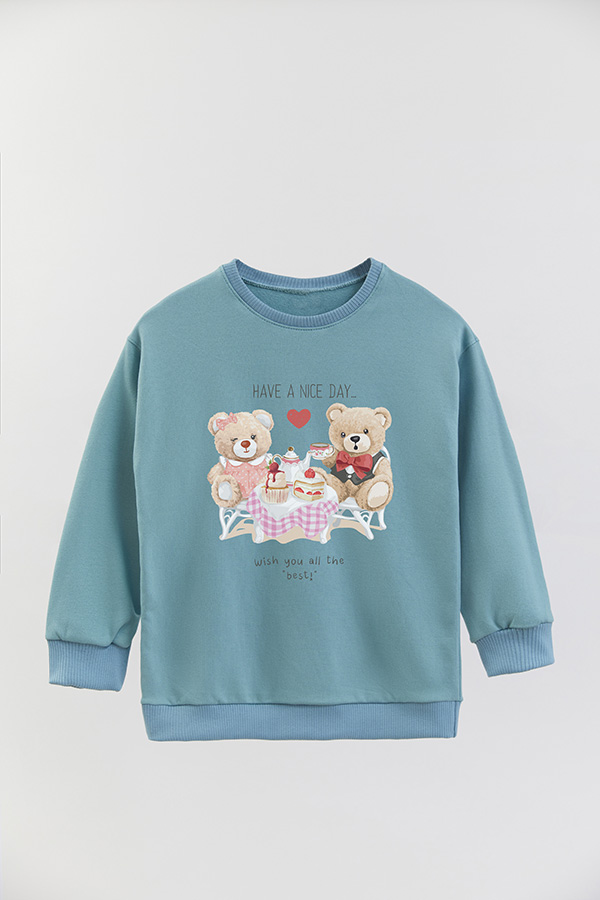 BUZO RUSTICO KIDS TEDDY HAVE A NICE DAY