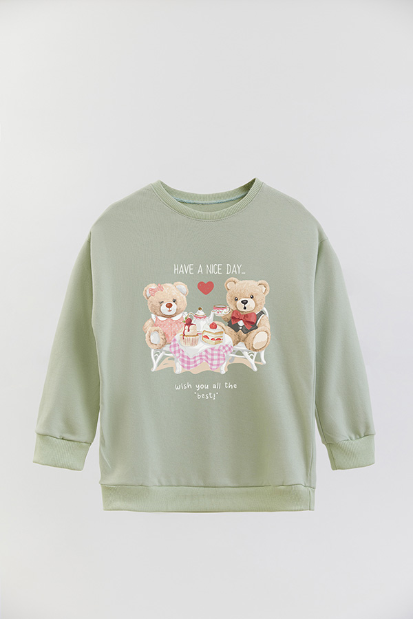 BUZO RUSTICO KIDS TEDDY HAVE A NICE DAY