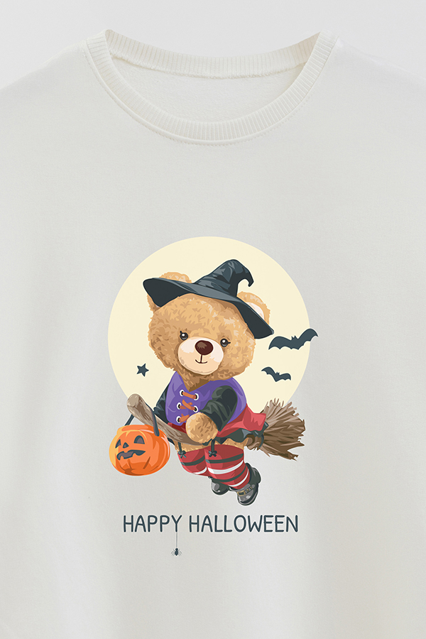 BUZO RUSTICO KIDS TEDDY HAPPY HALLOWEEN