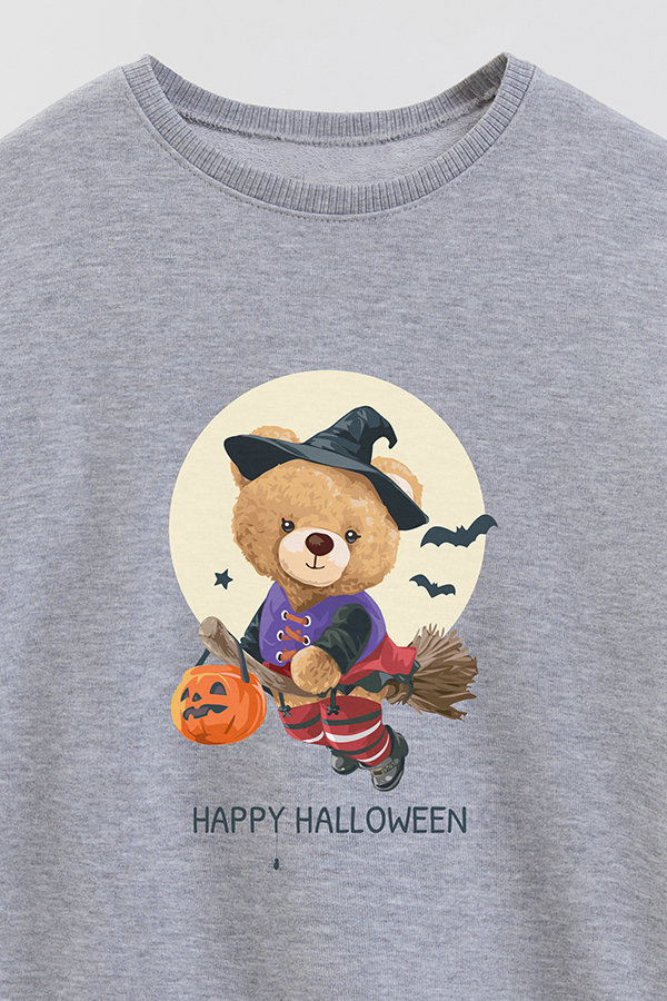 BUZO RUSTICO KIDS TEDDY HAPPY HALLOWEEN