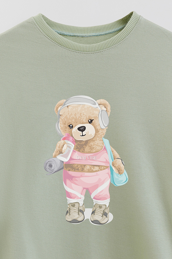 BUZO RUSTICO KIDS TEDDY GYM VIBE