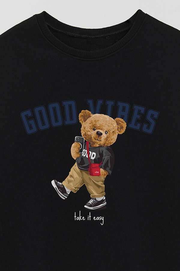 BUZO RUSTICO KIDS TEDDY GOOD VIBES