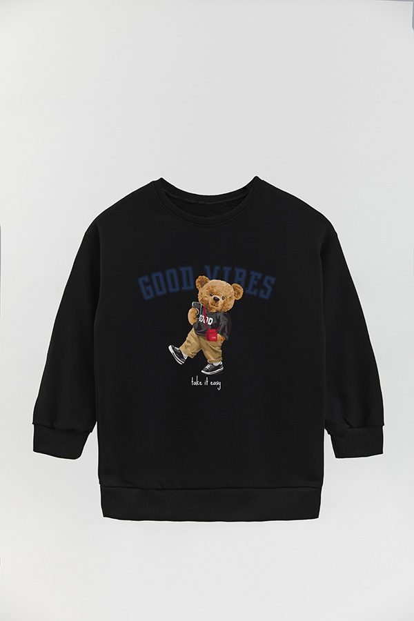 BUZO RUSTICO KIDS TEDDY GOOD VIBES