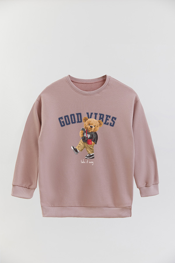 BUZO RUSTICO KIDS TEDDY GOOD VIBES