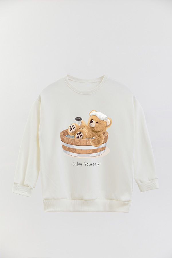 BUZO RUSTICO KIDS TEDDY ENJOY YOURSELF
