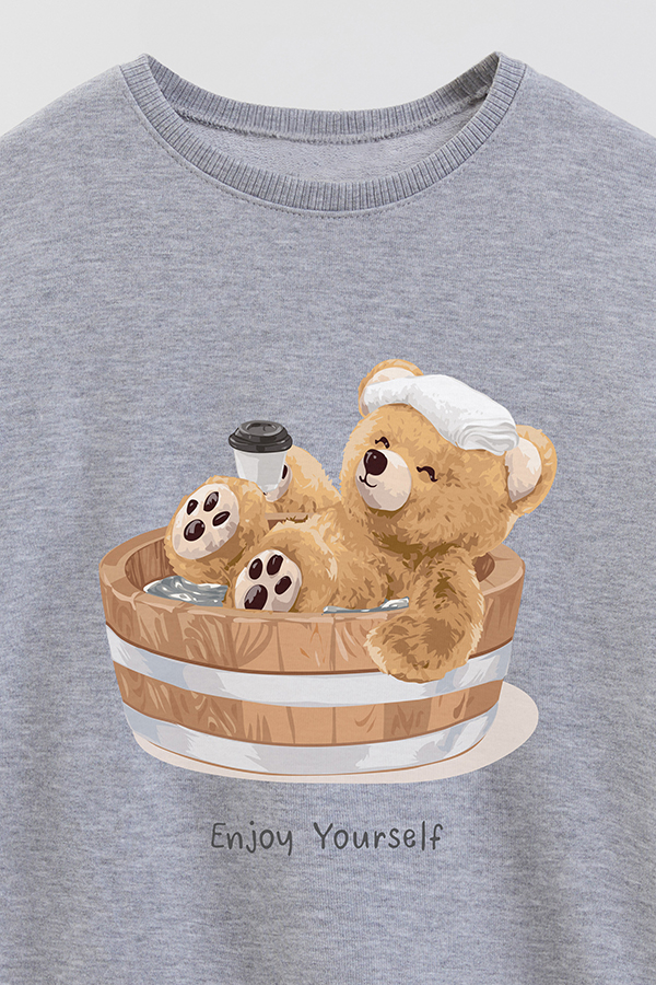 BUZO RUSTICO KIDS TEDDY ENJOY YOURSELF