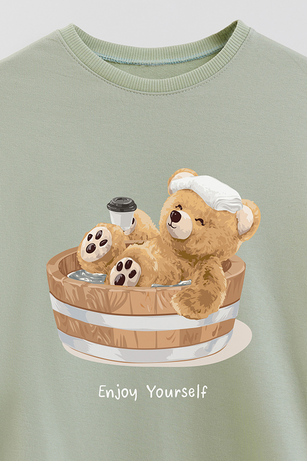 BUZO RUSTICO KIDS TEDDY ENJOY YOURSELF