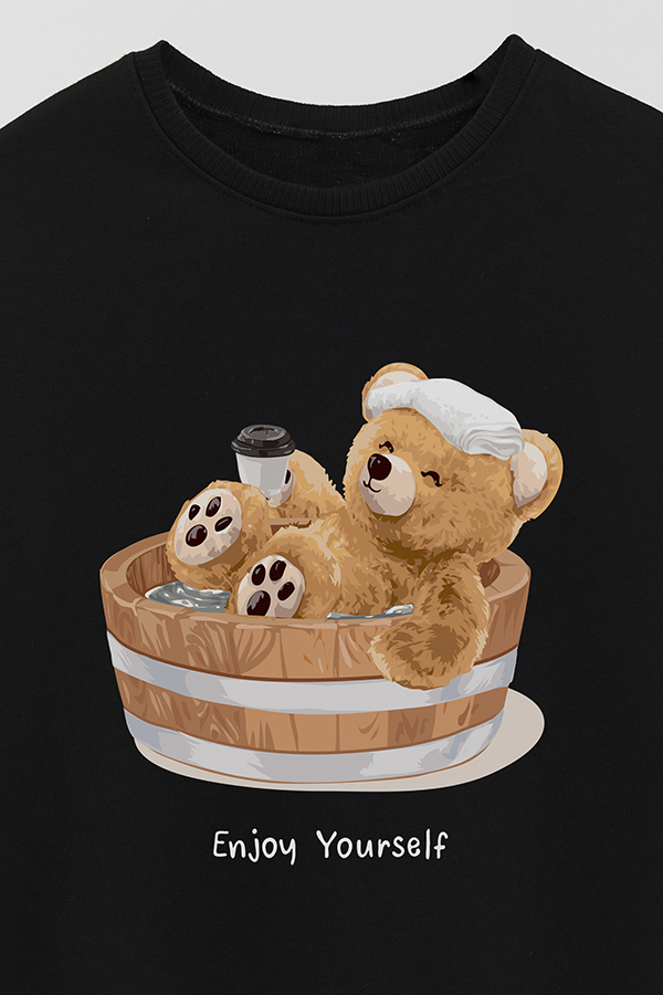 BUZO RUSTICO KIDS TEDDY ENJOY YOURSELF
