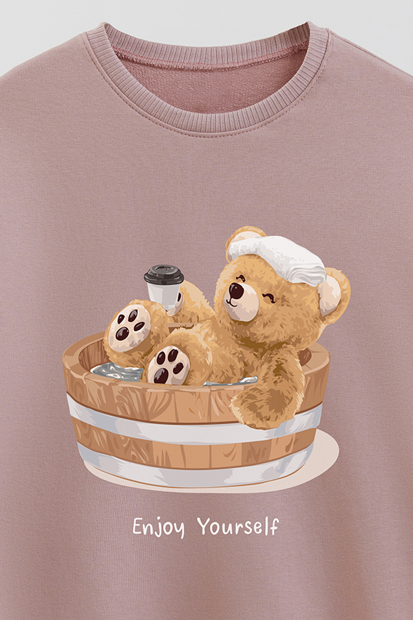 BUZO RUSTICO KIDS TEDDY ENJOY YOURSELF