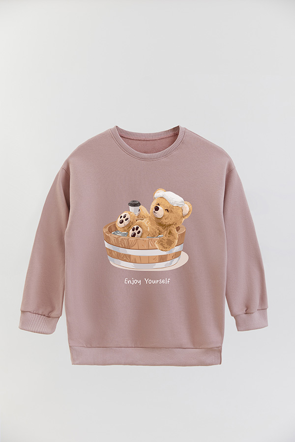 BUZO RUSTICO KIDS TEDDY ENJOY YOURSELF