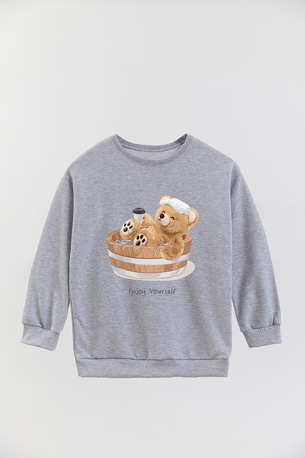 BUZO RUSTICO KIDS TEDDY ENJOY YOURSELF