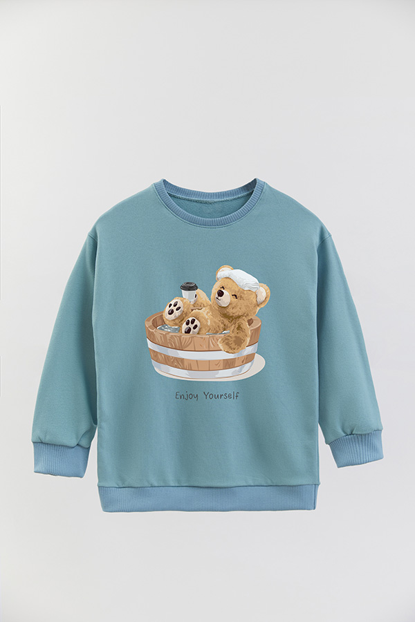 BUZO RUSTICO KIDS TEDDY ENJOY YOURSELF