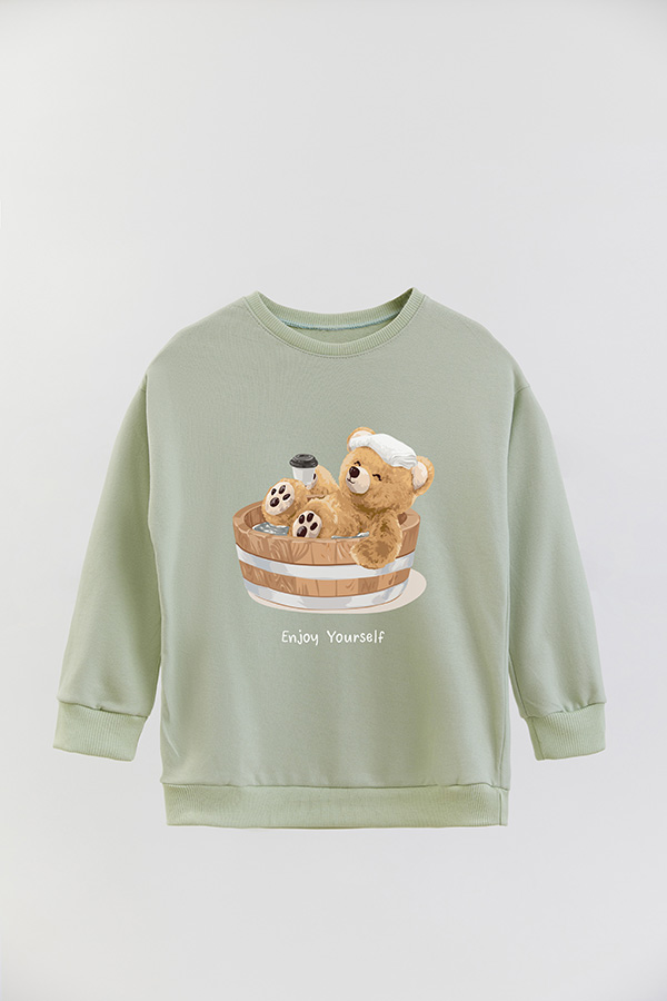 BUZO RUSTICO KIDS TEDDY ENJOY YOURSELF