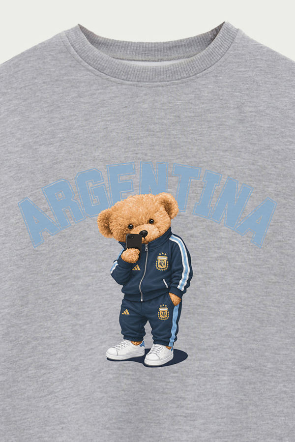 BUZO CREWNECK ESTAMPADO TEDDY ARG SCALO