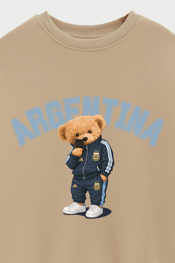 BUZO CREWNECK ESTAMPADO TEDDY ARG SCALO