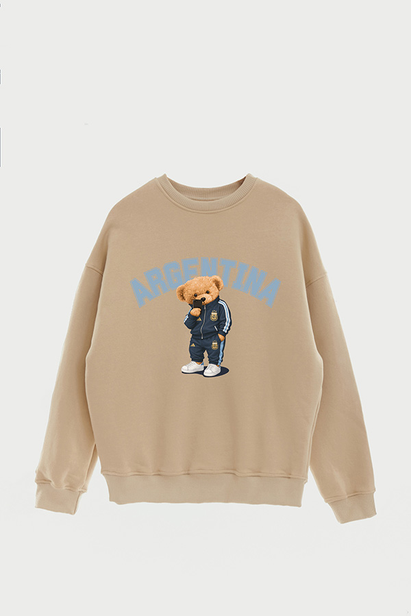 BUZO CREWNECK ESTAMPADO TEDDY ARG SCALO