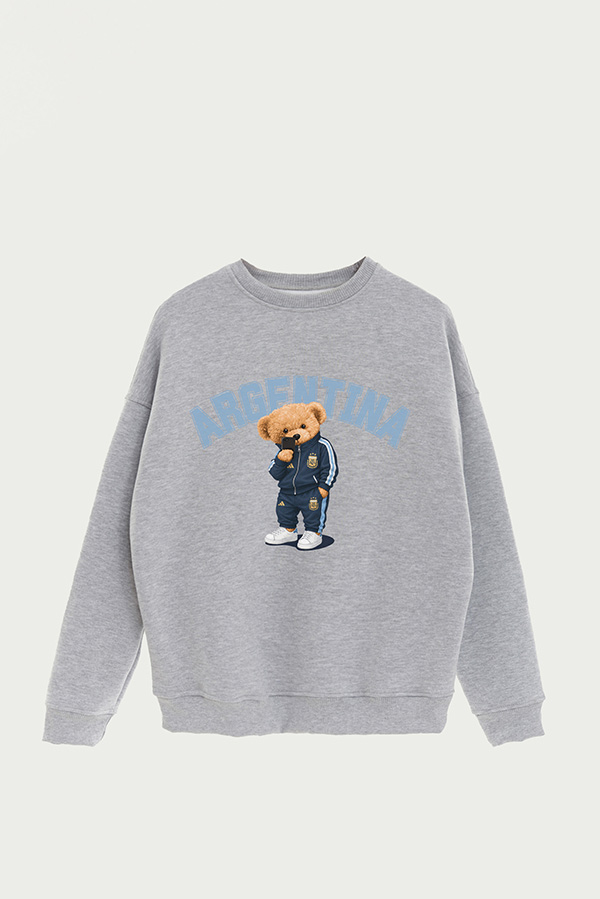 BUZO CREWNECK ESTAMPADO TEDDY ARG SCALO