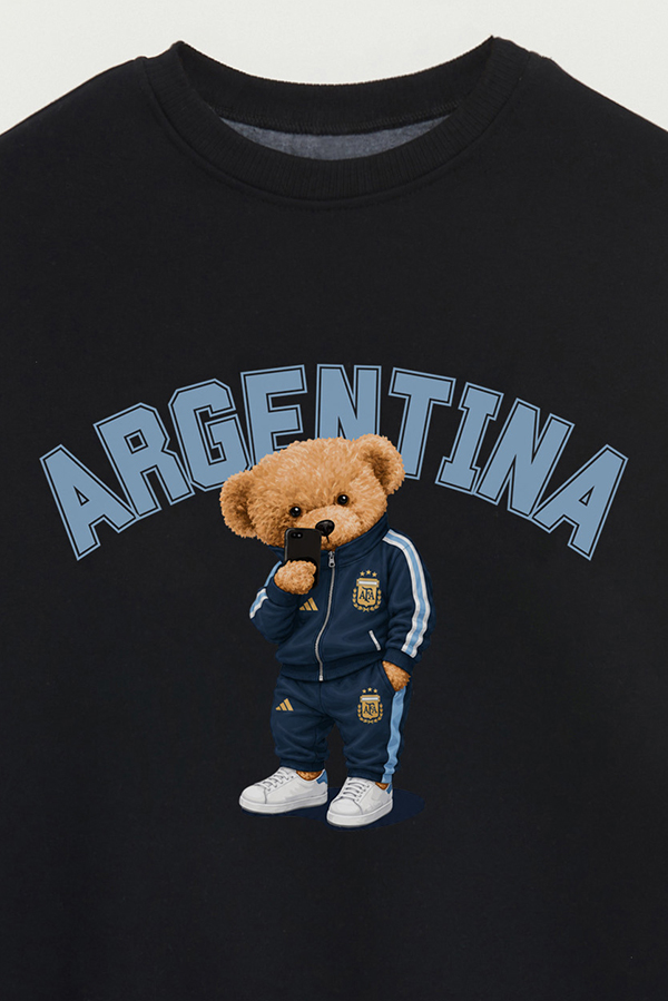 BUZO CREWNECK ESTAMPADO TEDDY ARG SCALO