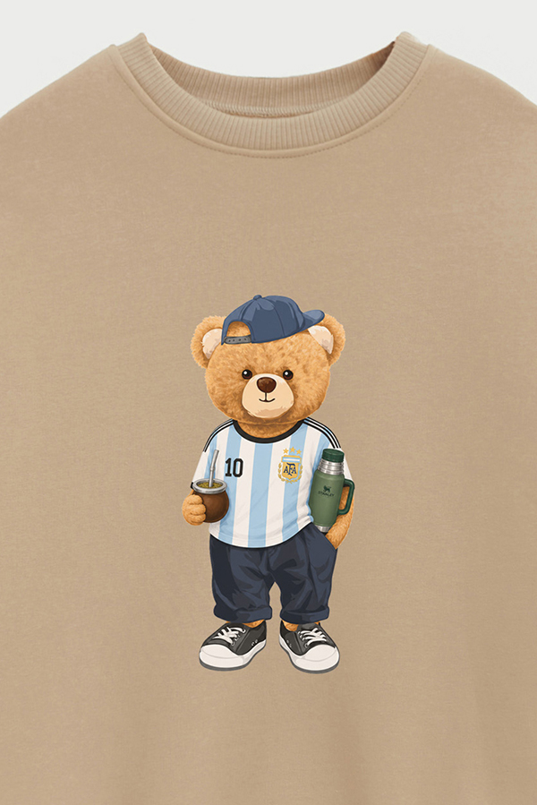 BUZO CREWNECK ESTAMPADO TEDDY ARG MATE