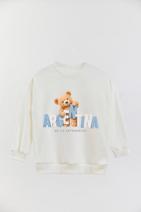 BUZO RUSTICO KIDS TEDDY ARG NO LO ENTENDERIAS