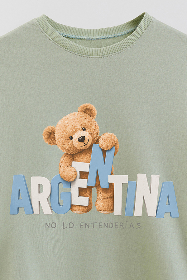 BUZO RUSTICO KIDS TEDDY ARG NO LO ENTENDERIAS