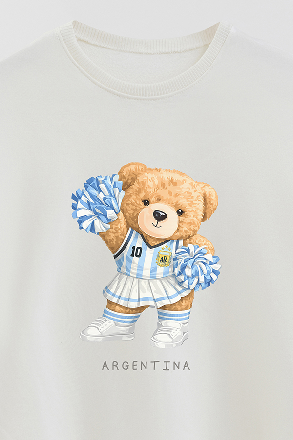 BUZO RUSTICO KIDS TEDDY ARG HINCHADA