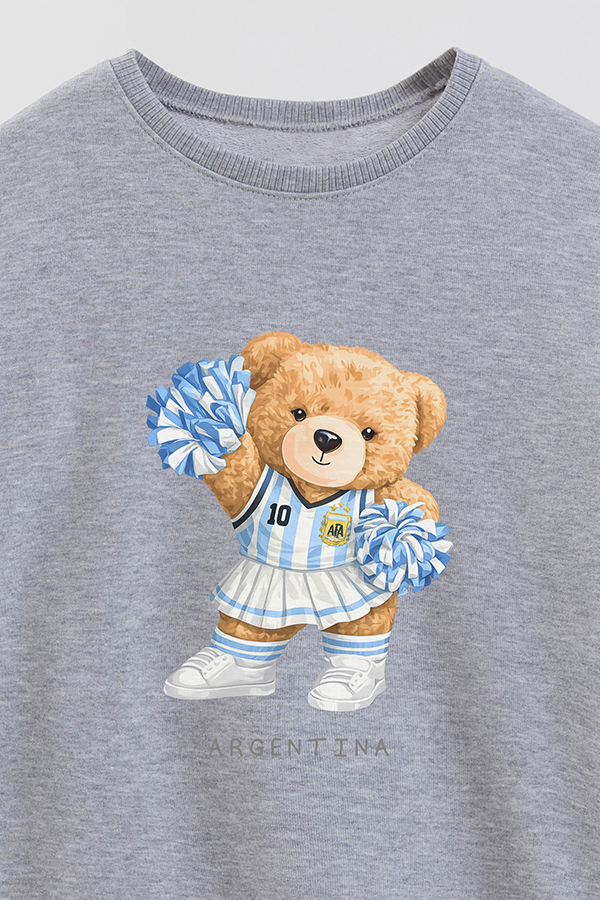 BUZO RUSTICO KIDS TEDDY ARG HINCHADA