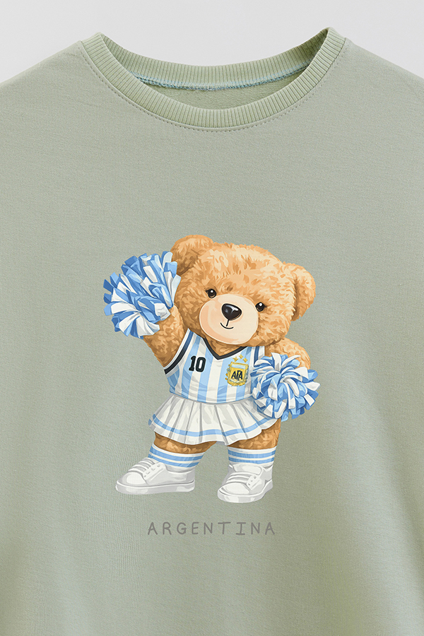 BUZO RUSTICO KIDS TEDDY ARG HINCHADA