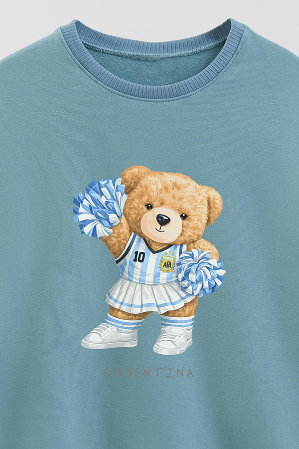 BUZO RUSTICO KIDS TEDDY ARG HINCHADA