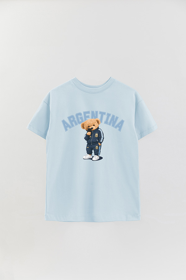 REMERA OVER ESTAMPADA TEDDY ARG SCALO