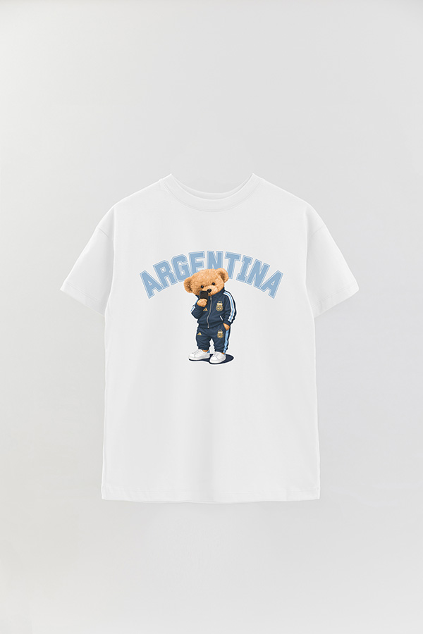 REMERA OVER ESTAMPADA TEDDY ARG SCALO
