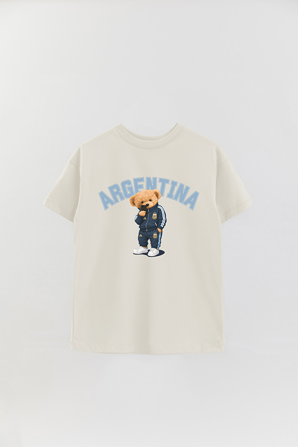 REMERA OVER ESTAMPADA TEDDY ARG SCALO
