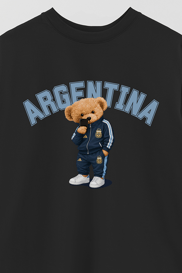 REMERA OVER ESTAMPADA TEDDY ARG SCALO