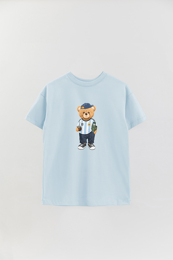 REMERA OVER ESTAMPADA TEDDY ARG MATE