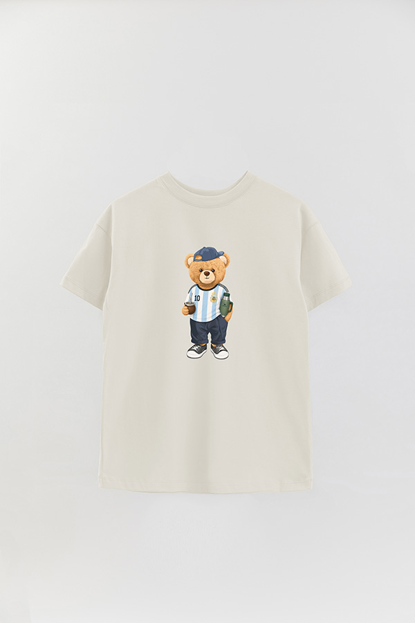 REMERA OVER ESTAMPADA TEDDY ARG MATE