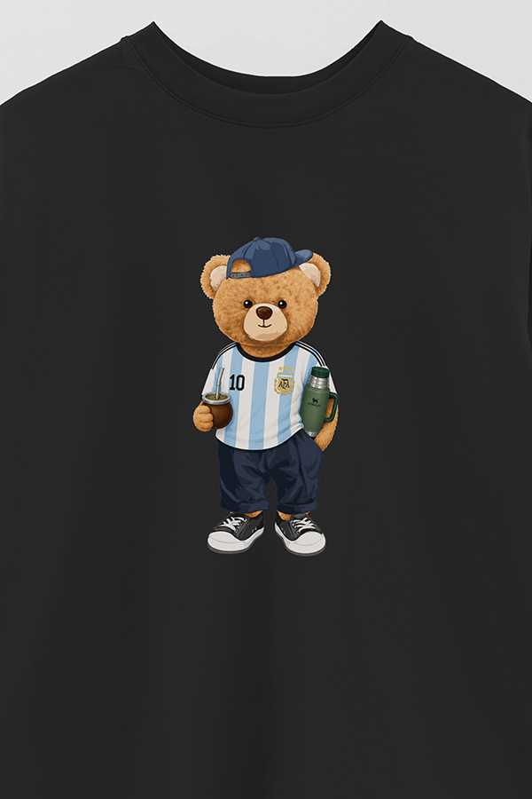 REMERA OVER ESTAMPADA TEDDY ARG MATE