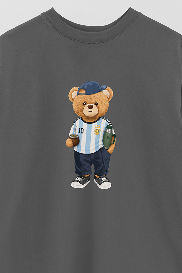 REMERA OVER ESTAMPADA TEDDY ARG MATE