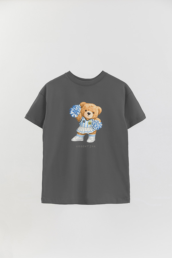 REMERA OVER ESTAMPADA TEDDY ARG HINCHADA