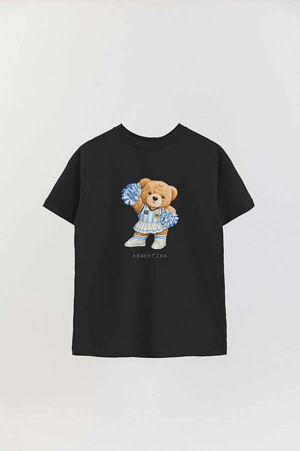 REMERA OVER ESTAMPADA TEDDY ARG HINCHADA