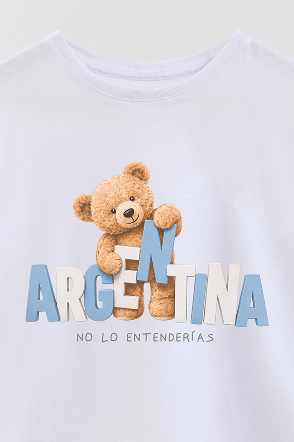 REMERA GB OVERSIZE TEDDY ARG NO LO ENTENDERIAS
