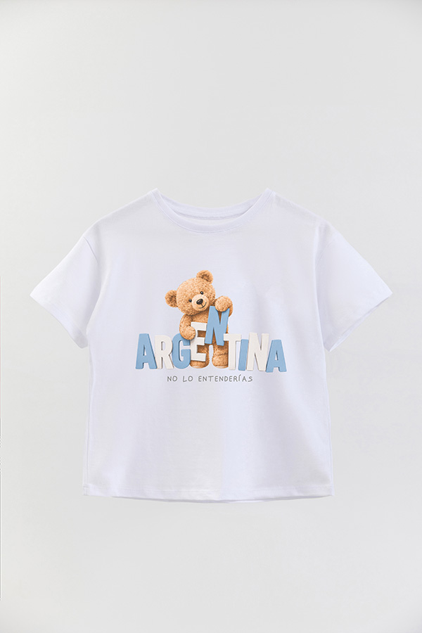 REMERA GB OVERSIZE TEDDY ARG NO LO ENTENDERIAS