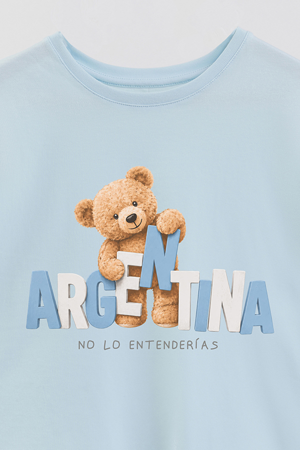 REMERA GB OVERSIZE TEDDY ARG NO LO ENTENDERIAS