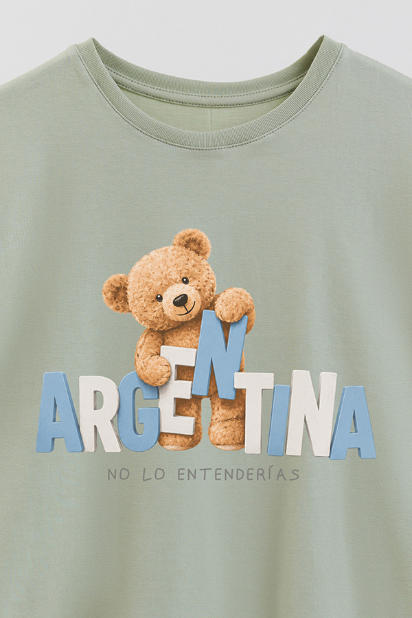 REMERA GB OVERSIZE TEDDY ARG NO LO ENTENDERIAS