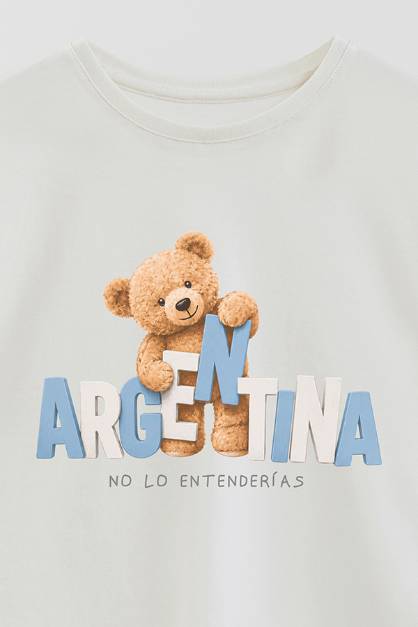 REMERA GB OVERSIZE TEDDY ARG NO LO ENTENDERIAS
